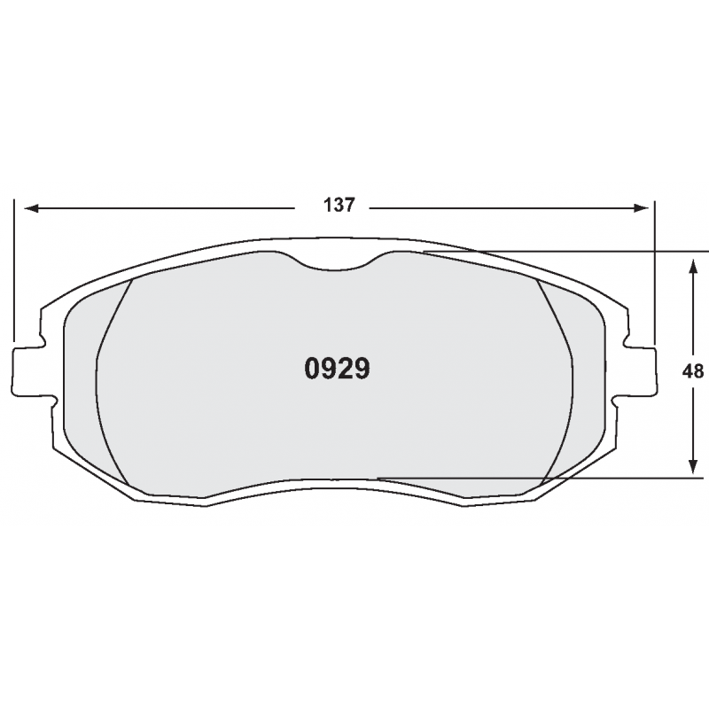 Semi-endurance compound for ABS. Race brake pads - Subaru BRZ + Toyota GT86
front pad